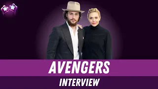 Elizabeth Olsen & Aaron Taylor-Johnson Interview on Marvel Avengers | MCU
