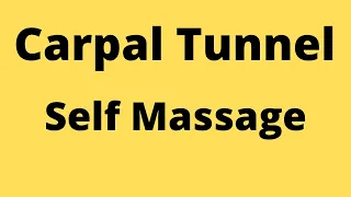 Carpal Tunnel: Self Massage FIX❌⭕❌⭕