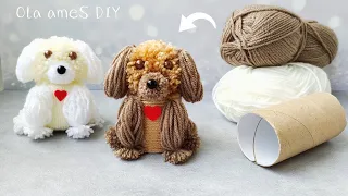 Super Easy Dog Making Idea with Yarn - DIY Amazing Craft Ideas with Wool - How to Make Dog with Yarn