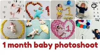 one month baby photoshoot ideas at home | one month baby photography ideas | baby photo idea at home