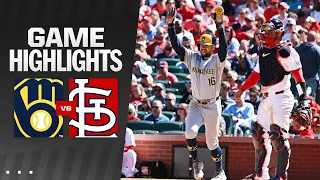 Brewers vs. Cardinals Game Highlights (4/21/24) | MLB Highlights