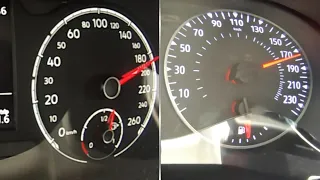 Volkswagen Polo 1.0 vs Renault Clio 1.0 - Acceleration Test