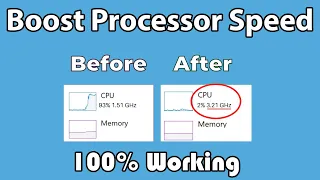 How To Boost Processor or CPU SPEED in Windows 11 || Two Simple Way 2024