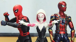 Spider-man And Gwen Stacy vs Venom Figure Stop Motion