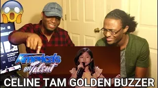Celine Tam: Adorable 9-Year-Old Earns Golden Buzzer From Laverne Cox - AGT 2017 (REACTION)