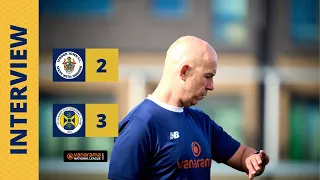 Slough Town 2-3 St Albans City | Post-match interview with Jon Underwood | 11 September 2021