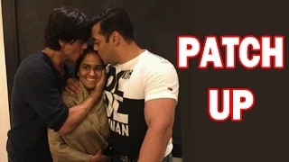 Salman Khan & Shahrukh Khan Hug & Patch Up At Arpita Khan's Mehendi Ceremony! - EXCLUSIVE