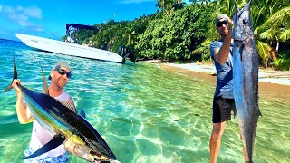 Island Camping | Cooking What We Catch | Fishing Fiji