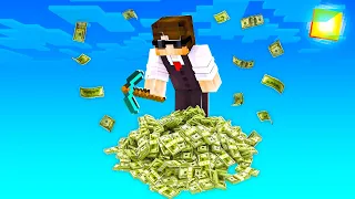 Minecraft, dar stai pe un BLOCK de *BANI* ! 🤑