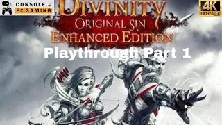 Divinity  Original Sin   Enhanced Edition in 4K   No Commentary Playthrough Part 1