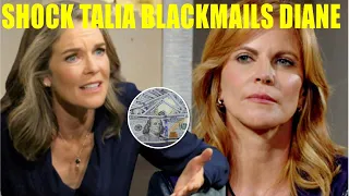 Y&R Spoilers Friday 9/1/2022 Shock Talia blackmails Diane, threatens to expose the truth of the past