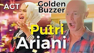 Putri Ariani gets the Golden Buzzer (AGT) Opera Singer REACTS