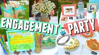 MY ENGAGEMENT PARTY! DIY Decorations, Games, Playlist + Outfit || Wedding Series 👰💍