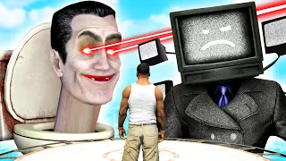 GTA 5 - TV MAN vs SKIBIDI TOILET!!