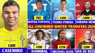 HERE WE GO! ALL CONFIRMED WINTER TRANSFERS 2024✅ CASEMIRO TO AL NASSR, OLISE TO MAN UNITED