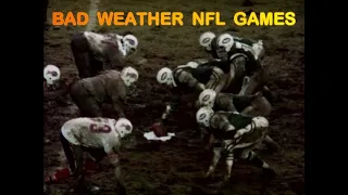 Incredible Bad Weather NFL Game Highlights(1975 And 1974)