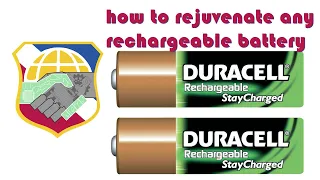 how to fix a dead rechargeable battery - revive restore rejuvenate jump start any damaged batteries