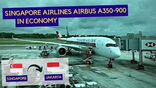 TRIP REPORT | Singapore Airlines Airbus A350-900 (Economy) | Singapore - Jakarta