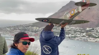 Damien and Christo flying a Mustang and Spitfire