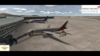 4K RFS-real flight simulator Incheon INTL(RKSI)-Beijing Capital INTL(ZBAA) B787 Asiana airline