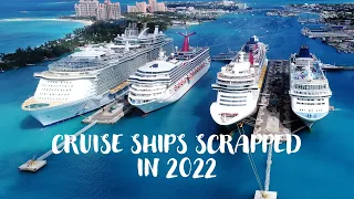 Cruise ships scrapped in 2022