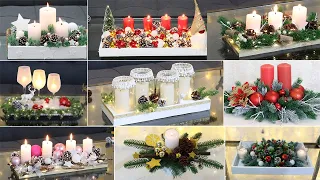 Amazing Christmas Candle Centerpieces, 11 Centro de Mesa Navideño 2023