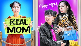 Fake Rich Mom Vs Real Poor Mom! I Was Kidnapped By Fake Mom | Baby Doll And Mike