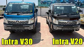 🤔2023 में Diesel या Bifuel Pickup Tata Intra V30 VS V20 Bifuel Compair|Tata Intra V20 Bifuel vs V30