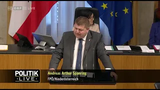 Andreas Arthur Spanring - Erklärung der Landeshauptfrau von Niederösterreich - 15.2.2024