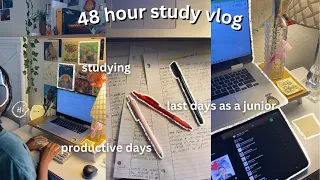 48 hour study vlog | note-taking, productive days in my life, library, lots of studying, final exams