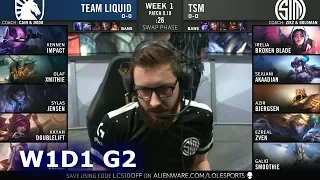 TL vs TSM | Week 1 Day 1 S9 LCS Summer 2019 | Team Liquid vs TSM W1D1