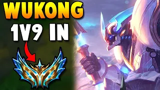 Challenger Guide on How to Carry with Wukong ADC and 1v9 - Season 14 ADC Wukong Gameplay