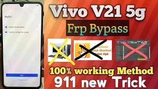 Vivo V21 5g #FRP Bypass #NEW METHOD without Talkback or  without any tool #FREE METHOD