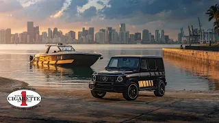 Mercedes-AMG G63 and Cigarette Racing Tirranna AMG Edition speedboat 🛥