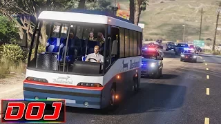 GTA 5 Roleplay - DOJ #25 - Bus Full of Hostages (Criminal)