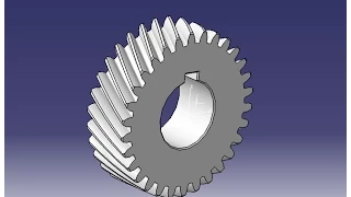 MAKE HELICAL GEAR : CATIA DESEGN ADVANCED