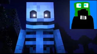 Creeper boy reacts to skeleton rap, Bromley Danbo