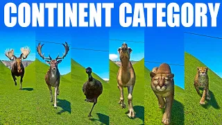 Continent Category Speed Races in Planet Zoo included Deer, Cheetah, Emu,  Moose, Cougar