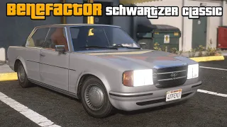 Benefactor Schwartzer Classic (Mercedes-Benz W123) | GTA V Lore Friendly Car Mods | PC