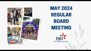 FSHISD May Board Meeting Livestream