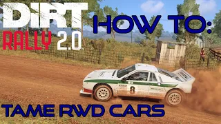 Dirt Rally 2.0 How To: Taming RWD Cars