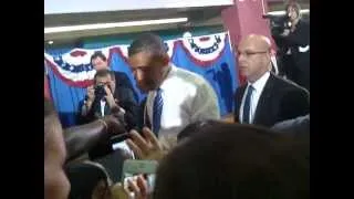 Me shaking the hand of the president at the University of Iowa