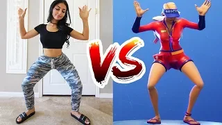 FORTNITE DANCE CHALLENGE IN REAL LIFE (WITH SISTER)