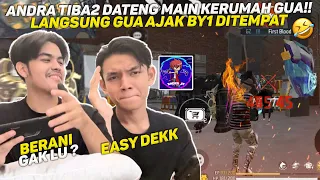 SI ANDRA TIBA2 DATENG MAIN KERUMAH GUA!! LANGSUNG GUA AJAK BY1 SG2 ALOK DITEMPAT!