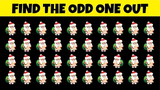 🎅 Christmas 🎄 Find the Odd One Out Puzzles | Odd Emoji Out Game | Christmas Emoji Game