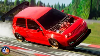 Nurburgring Crashes - BeamNG drive CRAZY DRIVERS