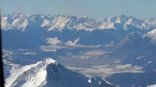 Landing Over Austrian Alps At Innsbruck Bombardier Challenger 604 (Cockpit View)
