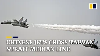 Taiwan says it will forcefully expel Chinese jets next time they cross Taiwan Strait median line