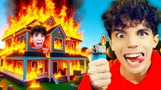 MIO FIGLIO HA DATO FUOCO A CASA PER NON ANDARE A SCUOLA!🏠🔥Roblox Ita