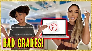 TELLING MY MOM I GOT BAD GRADES! *HEATED REACTION* | The Beverly Halls